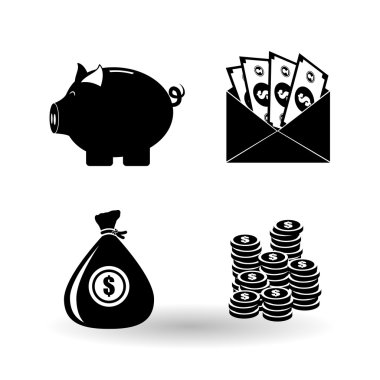 Para faturaları tasarım, vektör çizim vektör çizim