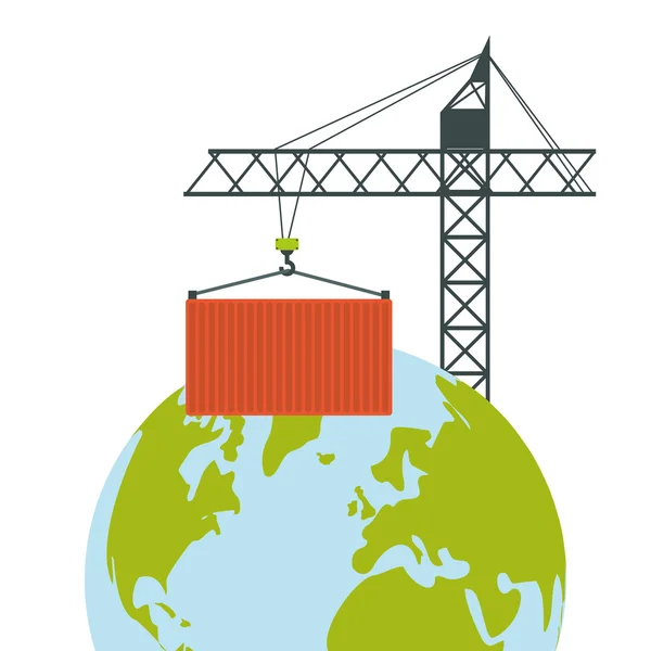 Container Icon Design, Vektor Illustration, Vektor Illustration — Stockvektor