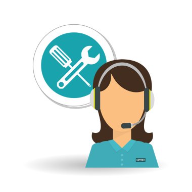 Çağrı Merkezi simgesi tasarım