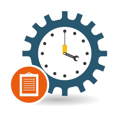 Teknik Servis ve Çağrı Merkezi simgesi tasarım, vektör çizim