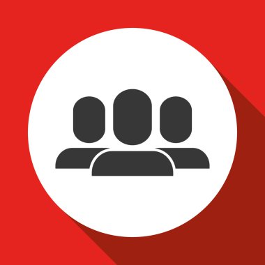 Sosyal medya profil simgesi tasarım, vektör çizim