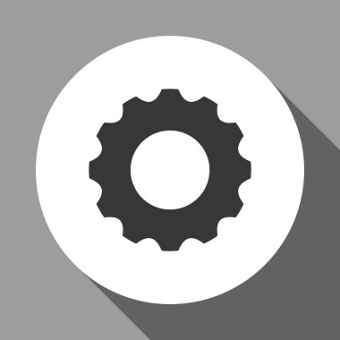 dişli simgesi tasarım, illüstrasyon vektör