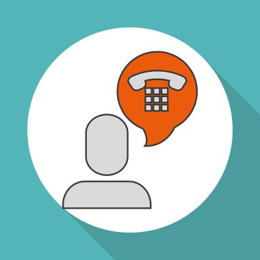 Sosyal medya profil simgesi tasarım, vektör çizim