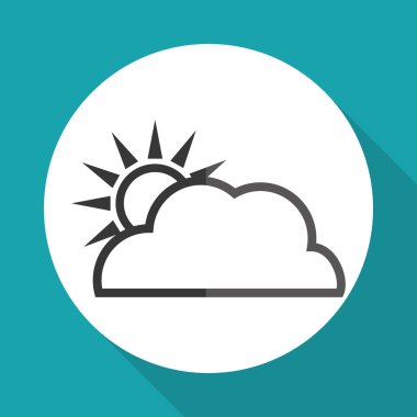 bulut simgesi tasarım, vektör çizim