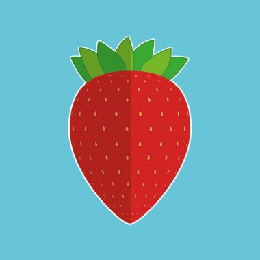 meyve daire tasarım, vektör çizim üzerinde