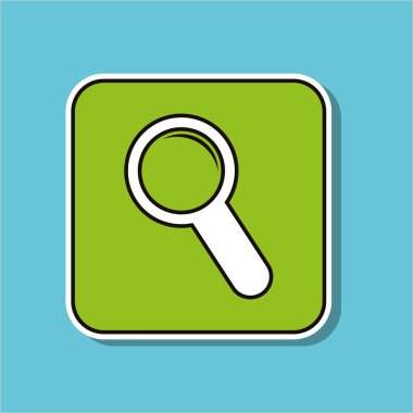 Lupe simgesi tasarım, vektör çizim