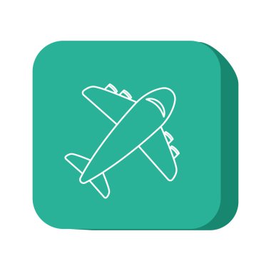 uçak simgesi tasarım, vektör çizim