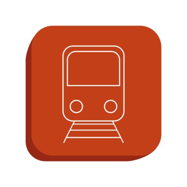 Tren simgesi tasarım, illüstrasyon vektör