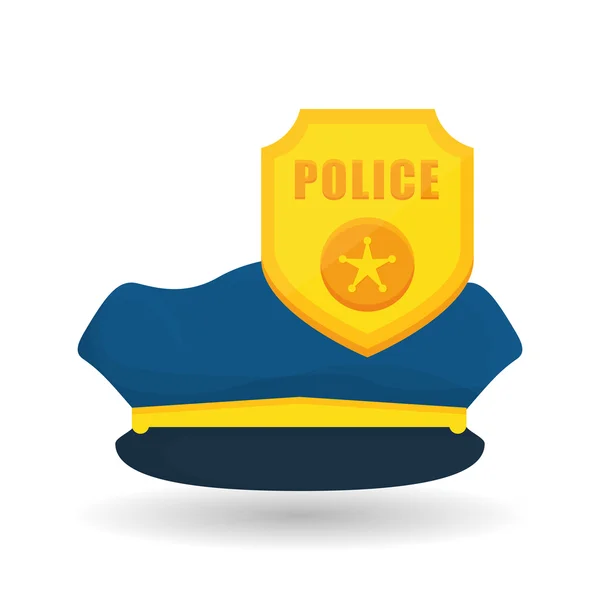 Icône de police design — Image vectorielle