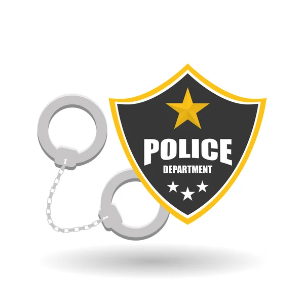 警察のアイコン デザイン — ストックベクタ