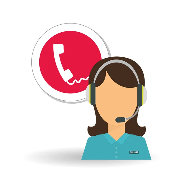 Call center icon design — Stock Vector