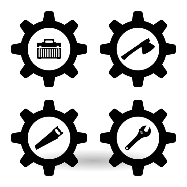 Eszközök ikonra design, illusztráció vektor — Stock Vector