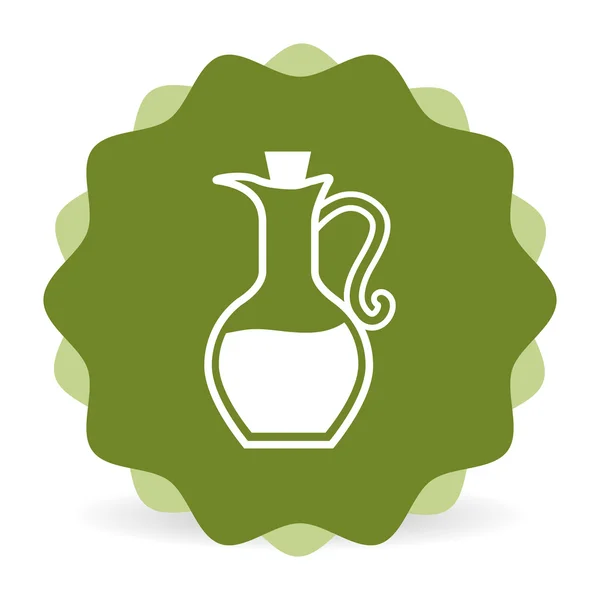 Disegno icona olio d'oliva, illustrazione vettoriale — Vettoriale Stock