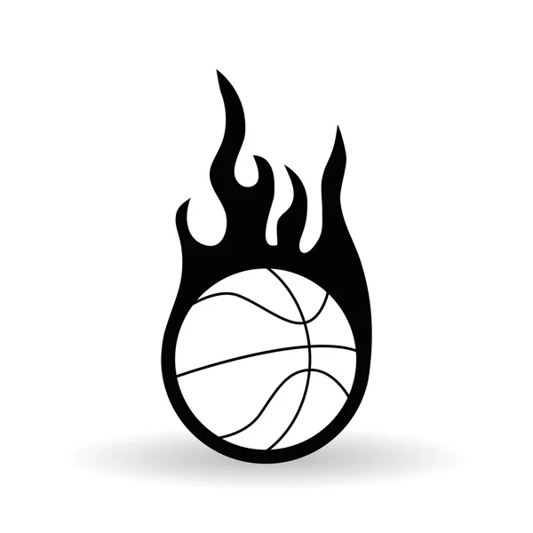 Diseño de icono de baloncesto — Vector de stock