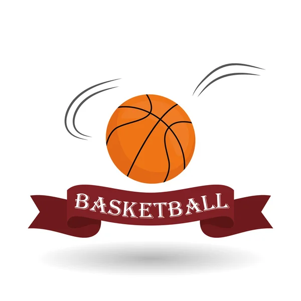 Design der Basketball-Ikone — Stockvektor