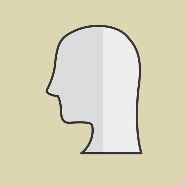 Disegno dell'icona del profilo, illustrazione vettoriale — Vettoriale Stock