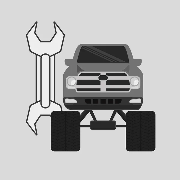 Auto reparatie-ontwerp, vectorillustratie — Stockvector