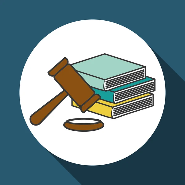 Design de ícone de lei e justiça, ilustração vetorial —  Vetores de Stock