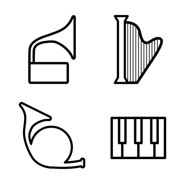 Music icon design, vector illustration — Stock Vector