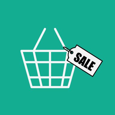 alışveriş simgesi tasarım, illüstrasyon vektör