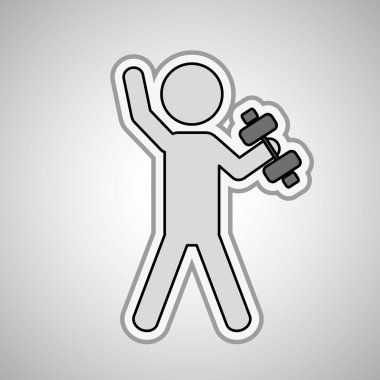 ağırlık simgesi tasarım, vektör çizim