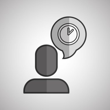 Sosyal medya profil simgesi tasarım, vektör çizim