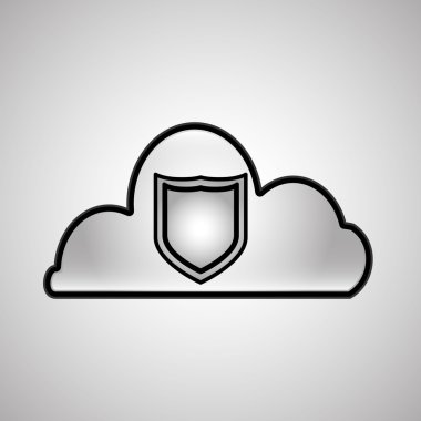 kalkan simgesi tasarım, vektör çizim