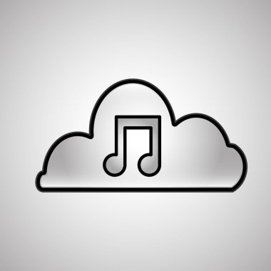 Bulut tasarımı, vektör çizim ile sosyal medya