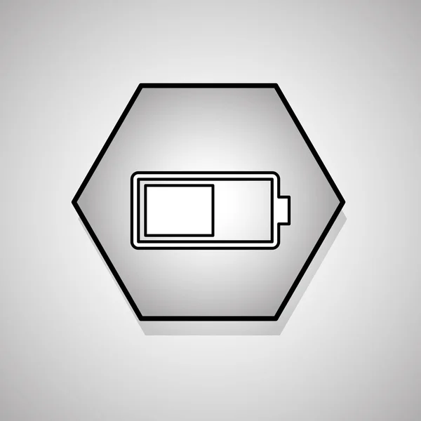 Conception d'icône de batterie, illustration vectorielle — Image vectorielle