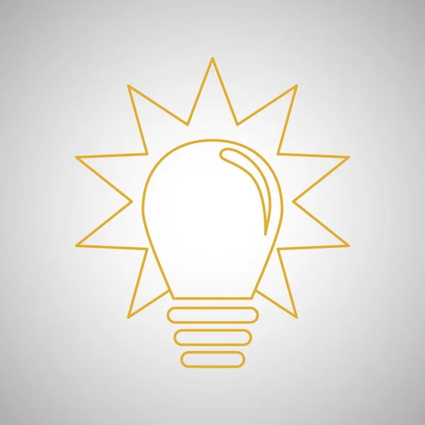 Conception d'icône d'ampoule, illustration vectorielle — Image vectorielle