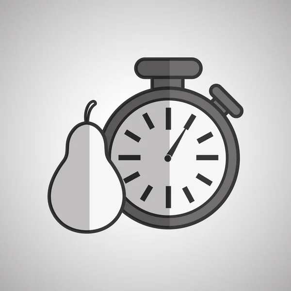 Chronometer-Icon-Design, Vektorillustration — Stockvektor