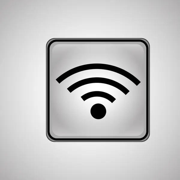 Wifi-Icon-Design, Vektorillustration — Stockvektor