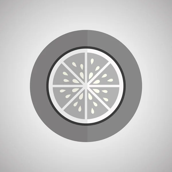 Dessin de fruits sur cercle, illustration vectorielle — Image vectorielle