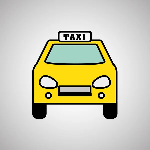 Taxi pictogram ontwerp, vectorillustratie — Stockvector