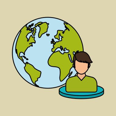 insanlar simgesi tasarım, vektör çizim