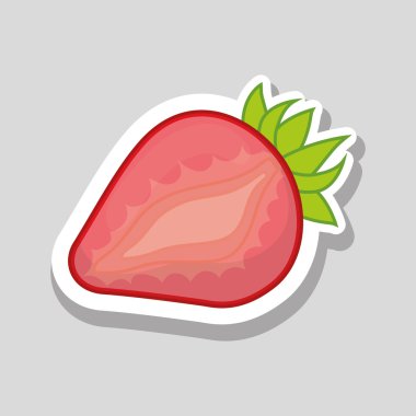 çilek simgesi tasarım , vektör illüstrasyon