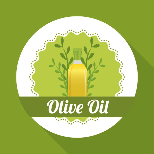 Diseño del aceite de oliva, ilustración vectorial — Archivo Imágenes Vectoriales