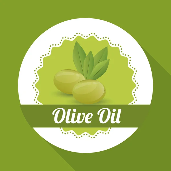 Diseño del aceite de oliva, ilustración vectorial — Archivo Imágenes Vectoriales