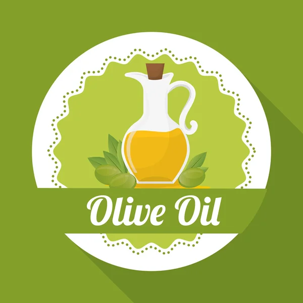 Progettazione olio d'oliva, illustrazione vettoriale — Vettoriale Stock