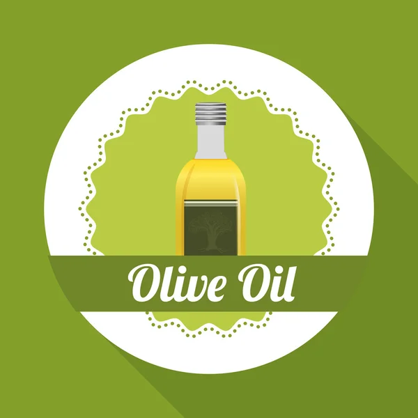 Diseño del aceite de oliva, ilustración vectorial — Archivo Imágenes Vectoriales