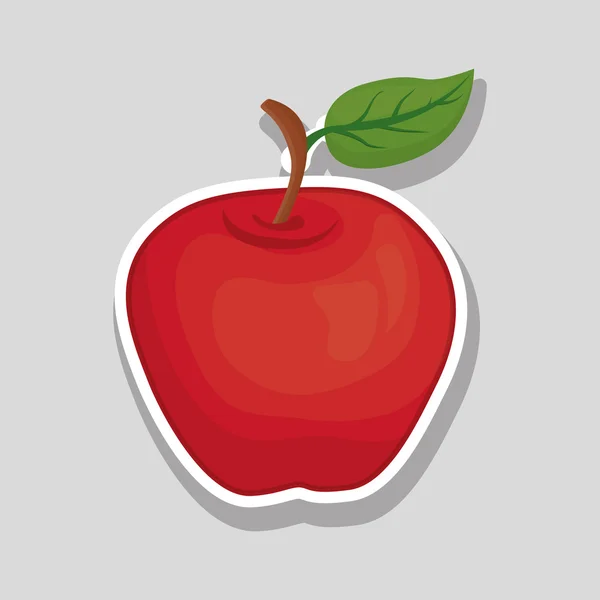 Diseño de icono de manzana, ilustración vectorial — Archivo Imágenes Vectoriales