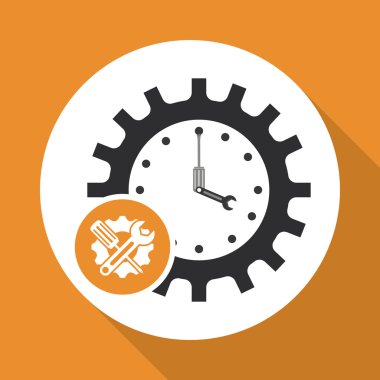 Teknik Servis ve Çağrı Merkezi simgesi tasarım, vektör çizim