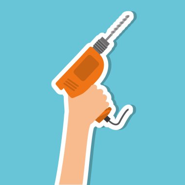 aracı tasarım matkap, illüstrasyon vektör