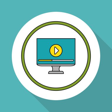 Film simgesi tasarım, vektör çizim