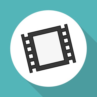 Film simgesi tasarım, vektör çizim