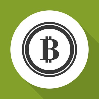 Bitcon simgesi tasarım, vektör çizim