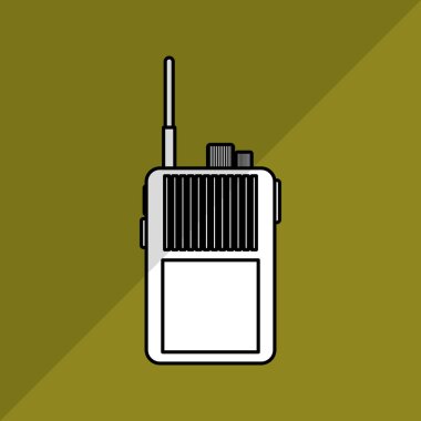 Askeri simgesi tasarım, vektör çizim