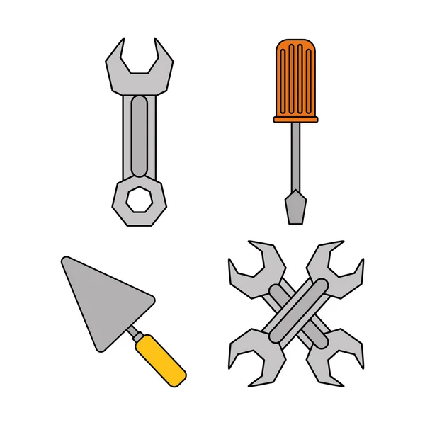 Diseño de herramientas, ilustración vectorial — Vector de stock