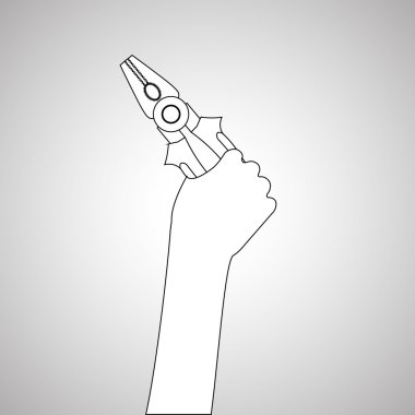 pense aracı tasarım, vektör çizim