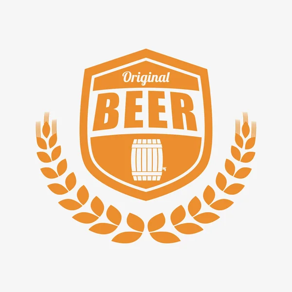 Design de ícone de cerveja, ilustração vetorial — Vetor de Stock